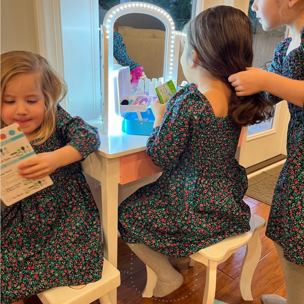 Crewcuts puff flower dress
